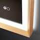 Wall Mounted Back Light Bathroom Framed LED Mirror Anti- Fog With Dimmable Light Touch Sensor And Memory Function