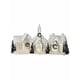 preview thumbnail 2 of 1, 16" LED Cardboard Snowy Village