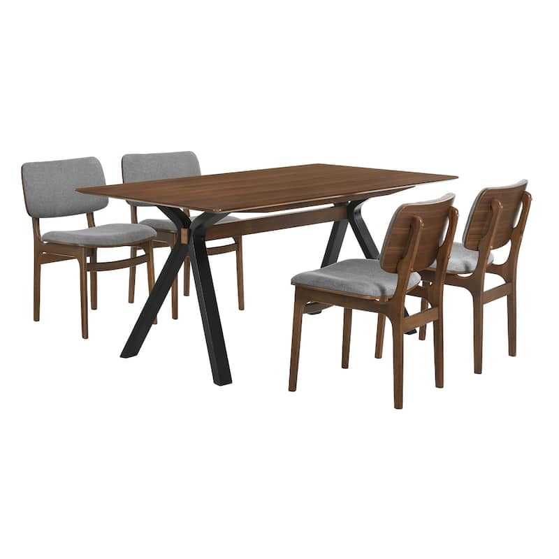 Laredo Lima 5 Piece Dining Set - Brown