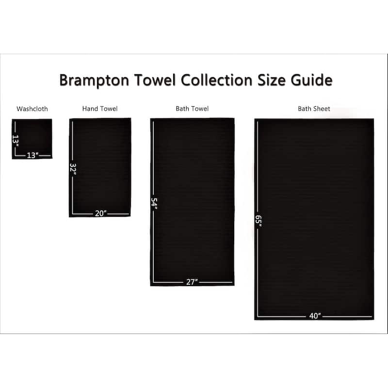 Brampton 6 Piece Luxury Turkish Cotton Towel Set