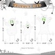 preview thumbnail 5 of 4, Glitzhome 40"H Set of 3 Halloween Metal Mesh Ghost Family DIY Yard Stake (Glow in Dark)