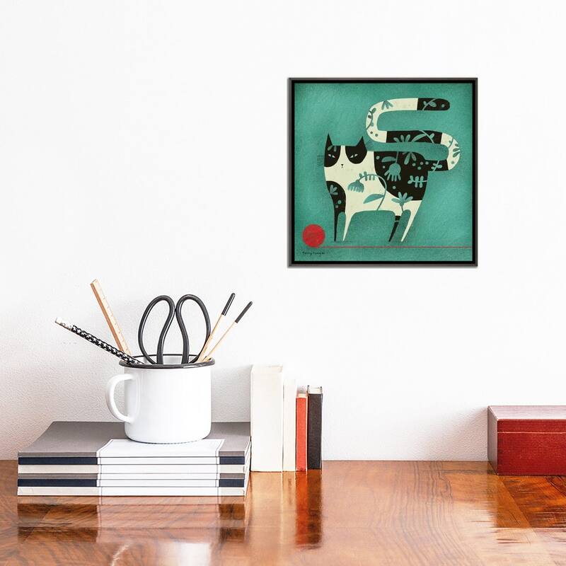 iCanvas "Red Yarn" by Terry Runyan Framed