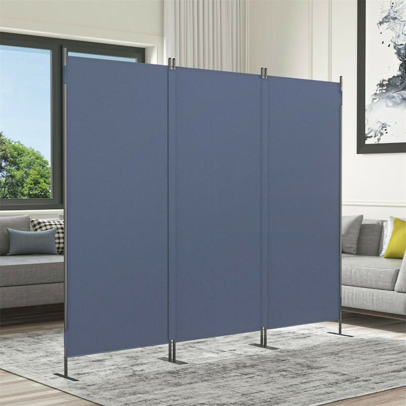 3 Panel Folding Privacy Screen Portable Wall Partition, 6 Ft Divider