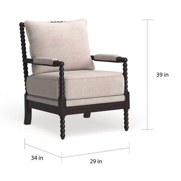 Furniture of America Digg Beige Fabric Accent Chair