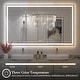 preview thumbnail 85 of 161, Large LED Bathroom mirror Tempered Glass Dimmable Anti-Fog Vanity Mirror