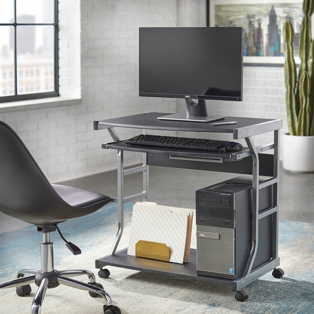 Simple Living Florica Rolling Computer Desk Cart