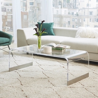 Acrylic sled coffee shop table