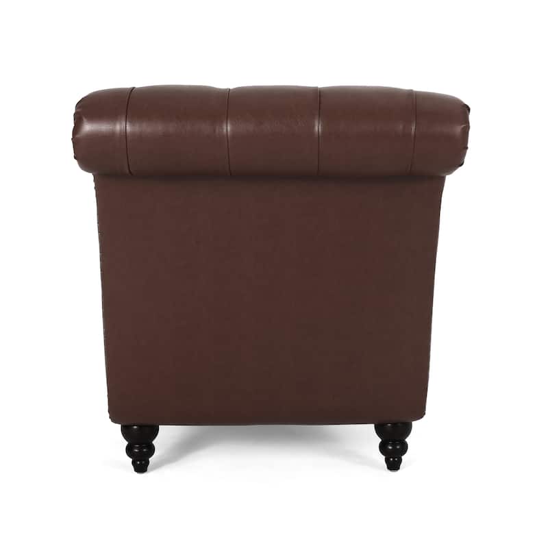 Christopher Knight Home - Varnell Contemporary Button Tufted Chaise Lounge - 64.25" L x 29.00" W x 33.75" H