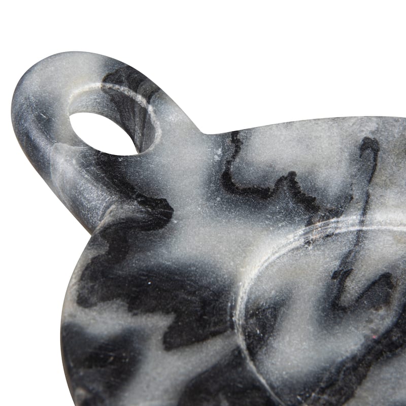 Hand-Carved Marble Dish with Handle