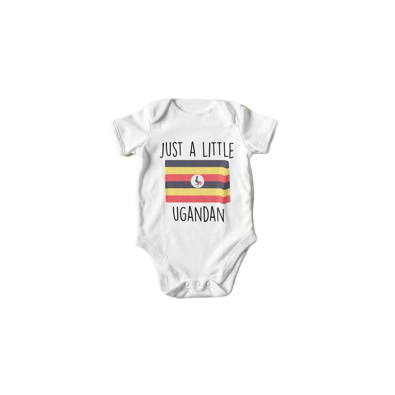 Uganda - Baby Boy Girl Clothes Infant Bodysuit Funny Cute Newborn - White - 6-9M
