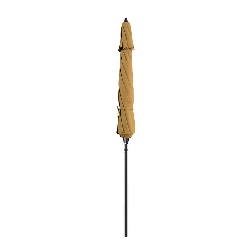 North Bend 9-foot Round Auto-tilt, Bronze Finish, Sunbrella Patio Umbrella by Havenside Home