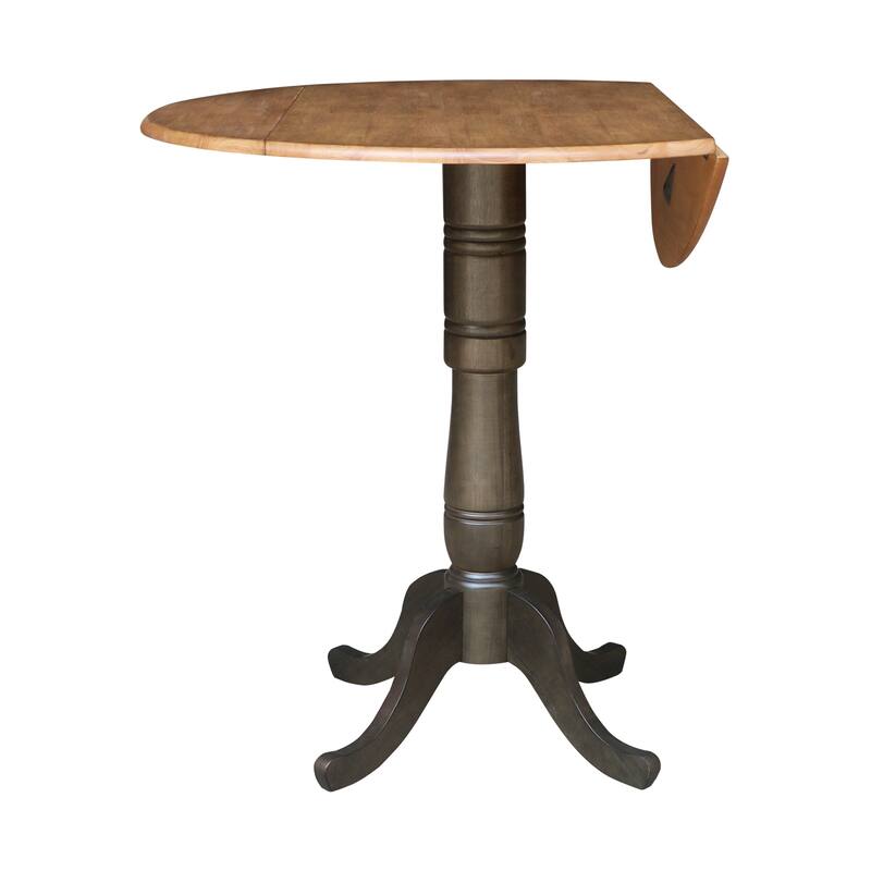 42 in. Round Dual Drop Leaf Dining Table