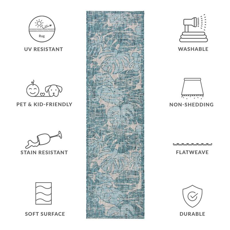 SAFAVIEH Courtyard Zuleyha Indoor/ Outdoor Waterproof Patio Backyard Rug