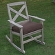 preview thumbnail 22 of 21, Cambridge Casual West Lake Solid Mahogany Outdoor Rocking Chair
