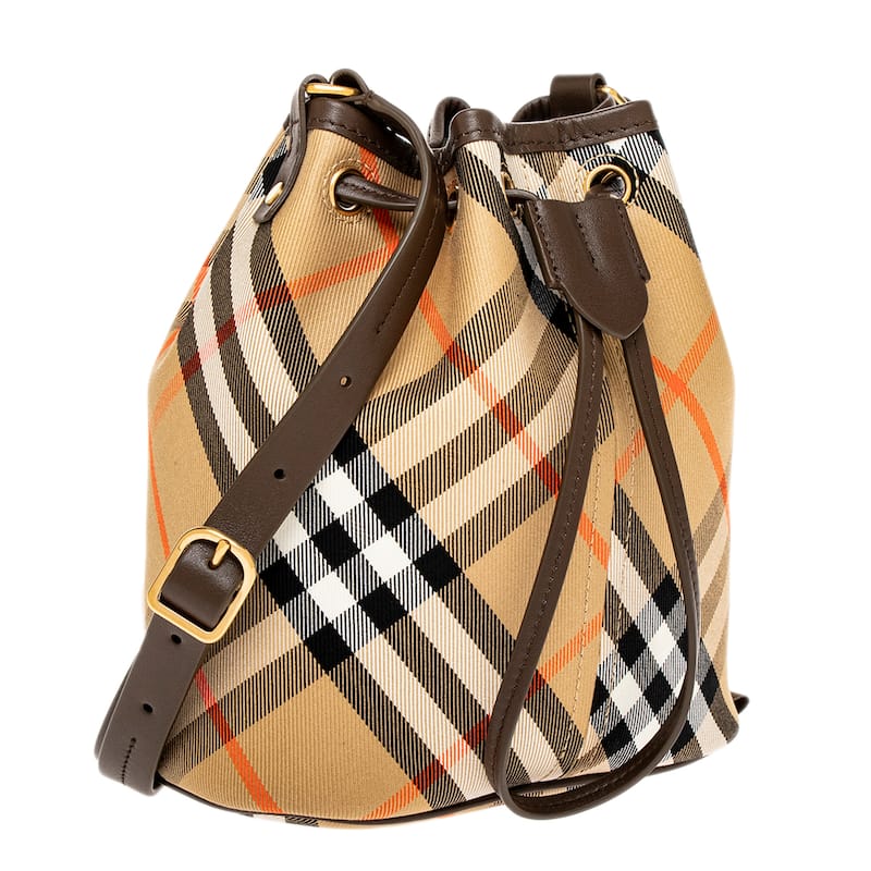 Burberry Check Mini Bucket Bag