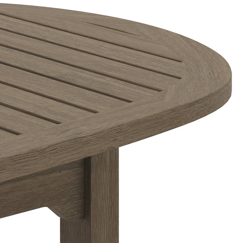 Saratoga Oval Outdoor Patio Teak Wood Coffee Table