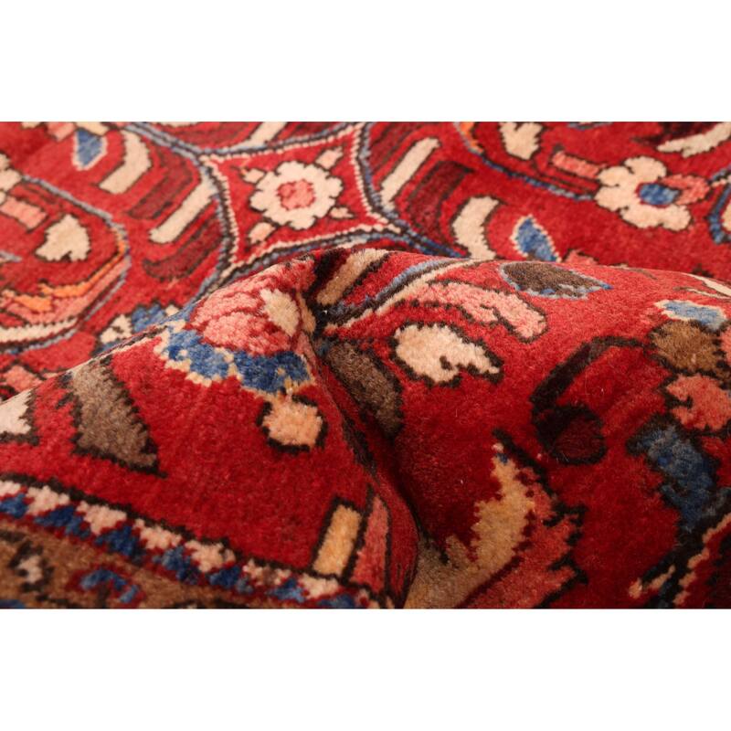 ECARPETGALLERY Hand-knotted Andelz Red Wool Rug - 3'5 x 10'2