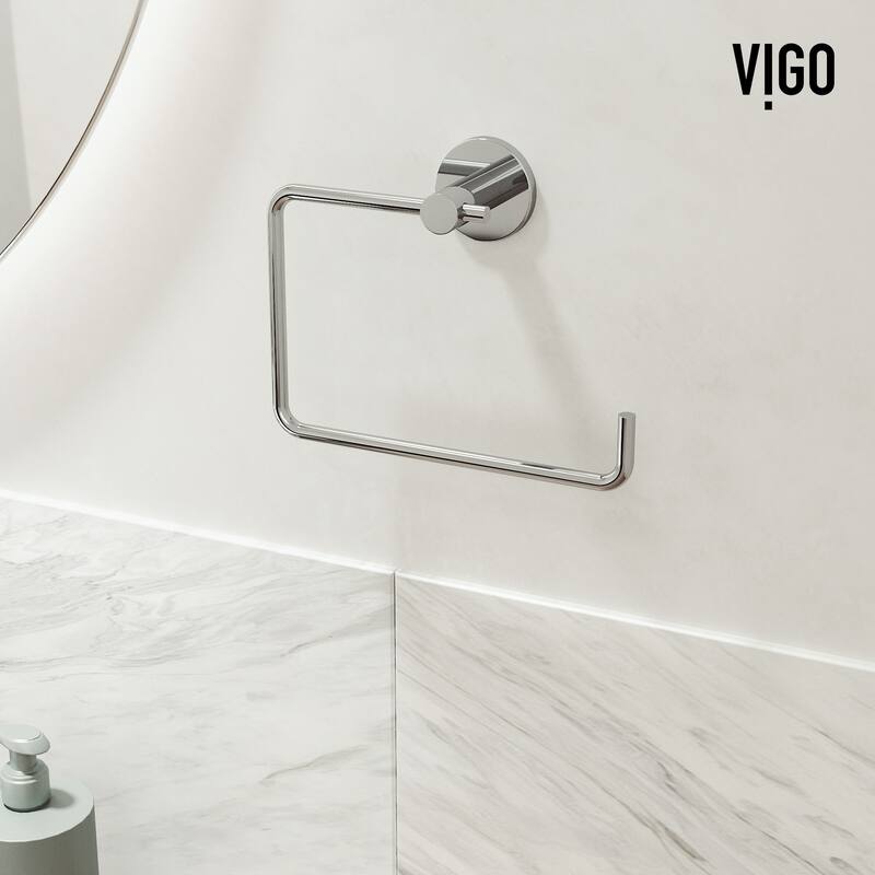 VIGO Cass 3-Piece Bathroom Hardware Accessory Set with 24 in. Towel Bar, Toilet Paper Holder, Hand Towel Holder