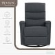 preview thumbnail 10 of 10, Evolur Peyton Manual Recline Glider with Full 360-Degree Swivel