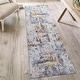preview thumbnail 2 of 5, LOOM & LUXE Yellow/Cream Area Rugs for Living Room - 96" D x 26" W x 0.28" H