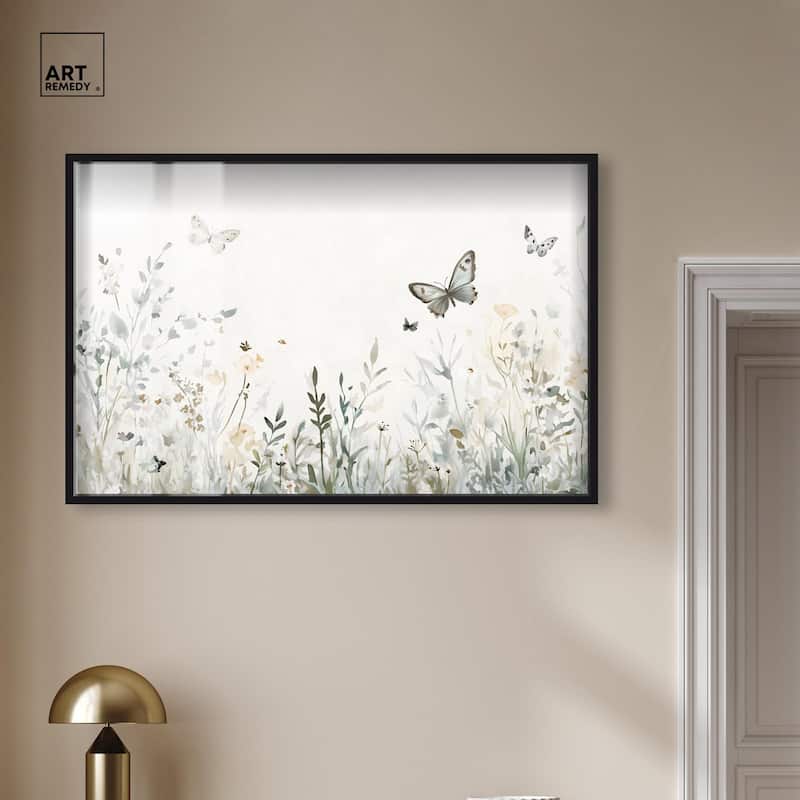 Butterfly Field Shadowbox by Art Remedy