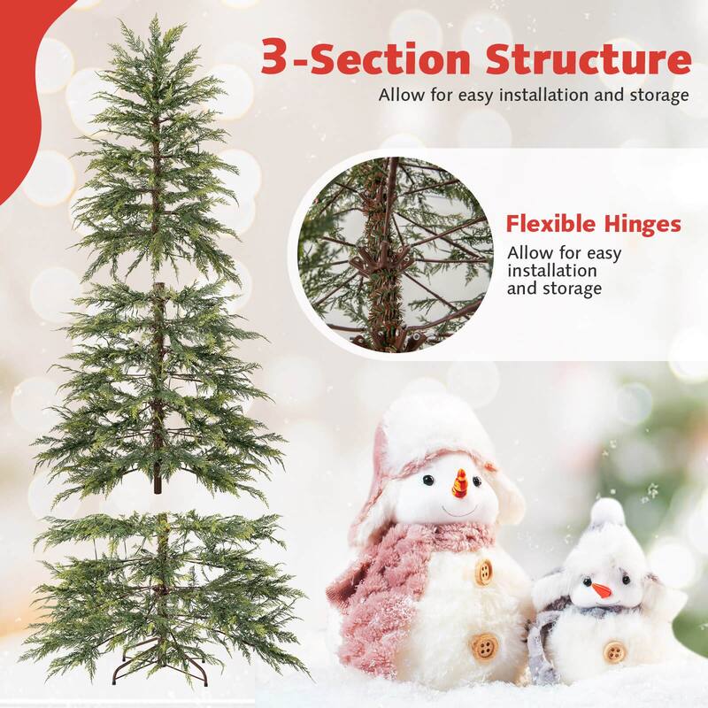 Costway 6.5/7.5 FT Pre-Lit Artificial Christmas Tree with 578 Branch - See Details