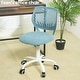 preview thumbnail 79 of 91, HomyLin Armless Swivel Kids Desk Chair with Mesh Padded Seating