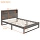 preview thumbnail 6 of 28, Platform Bed with Storage Headboard,Sockets and USB Ports