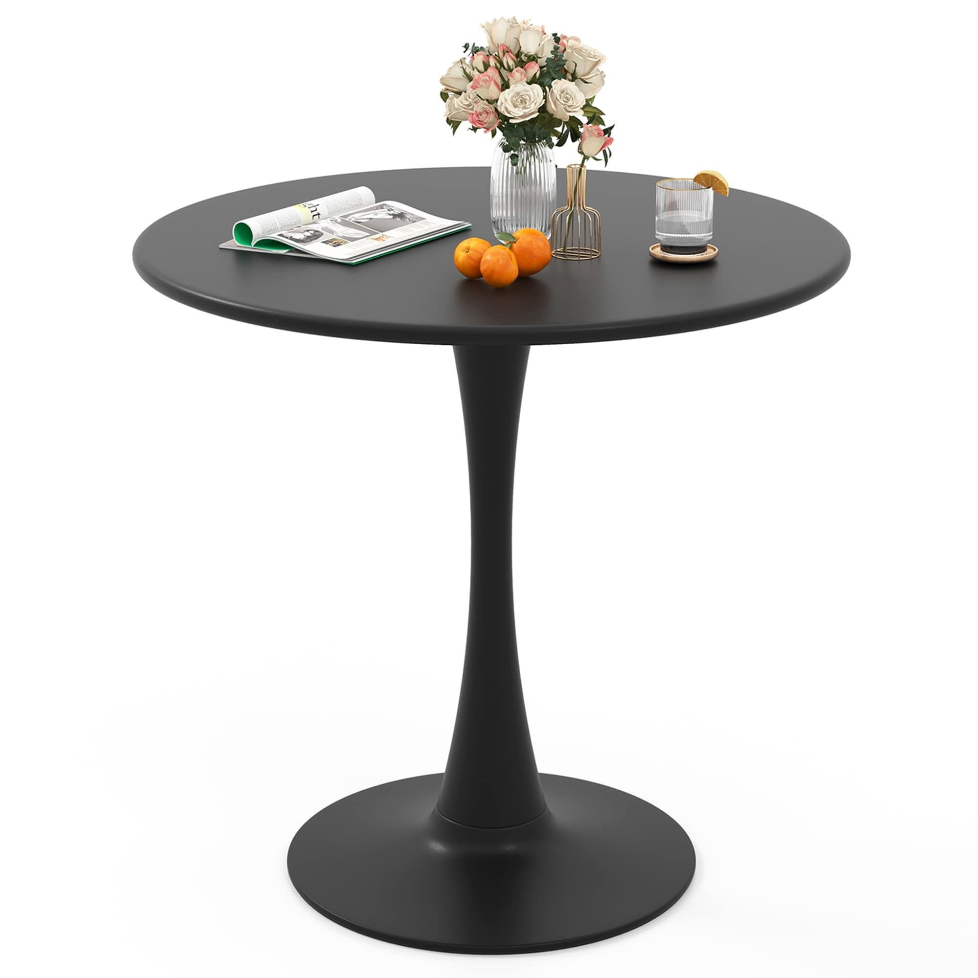 Costway 31.5" Round Dining Table with Anti-Slip PP Ring Modern Bistro - See Details