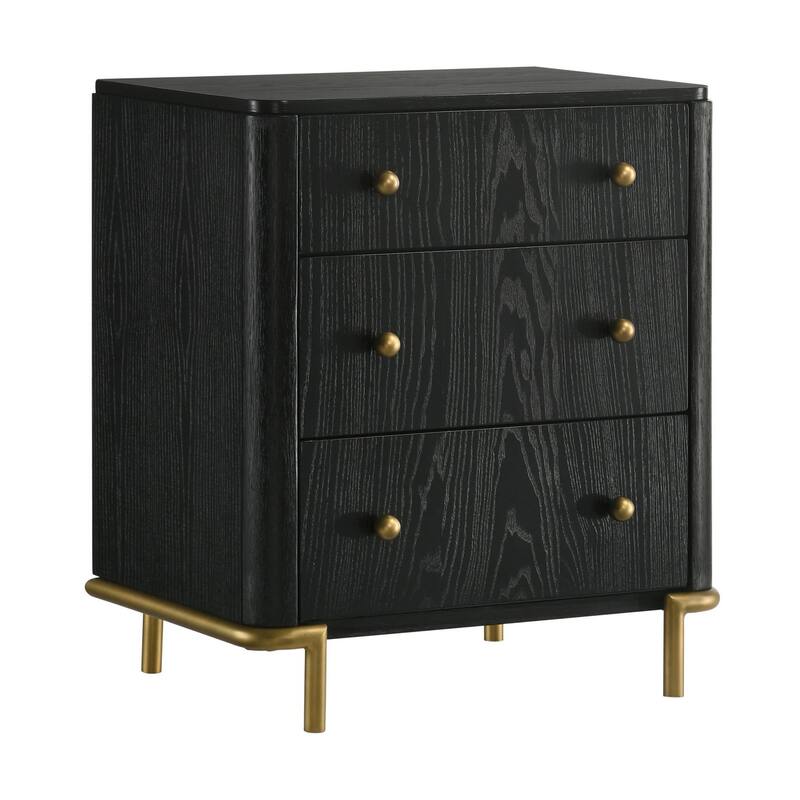 Anser Black and Natural 5-piece Bedroom Set