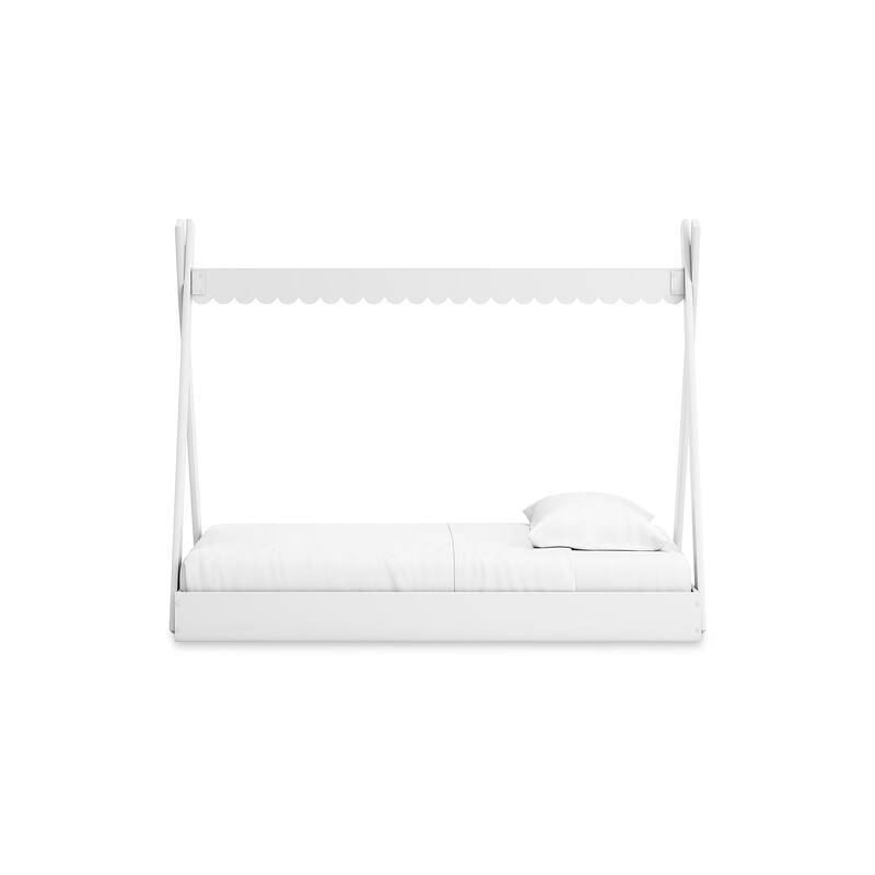 Signature Design by Ashley Hallityn White Twin Tent Bed