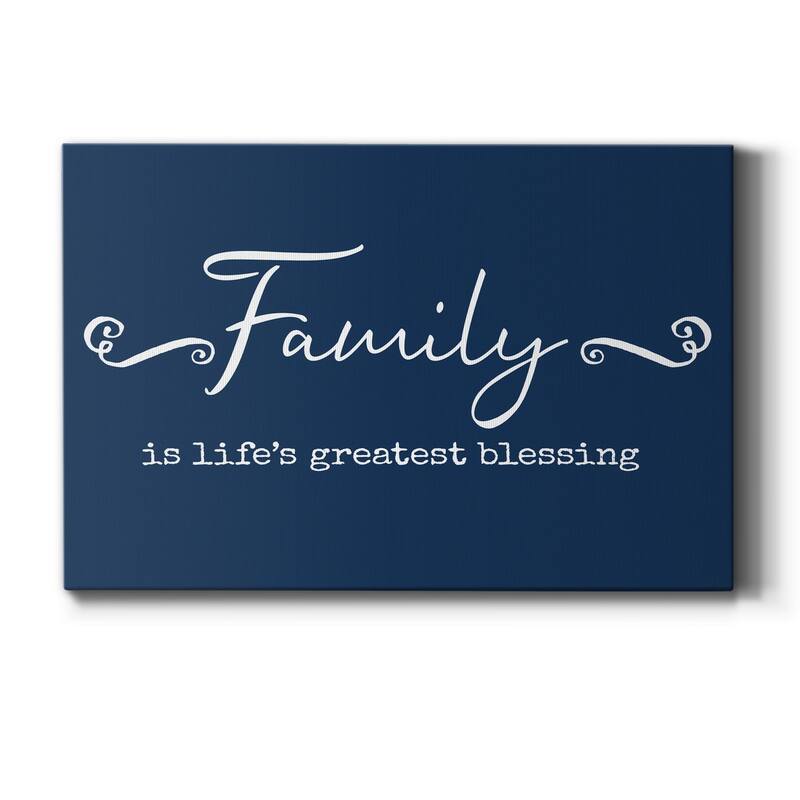 Family Greatest Blessing Premium Gallery Wrapped Canvas - Ready to Hang