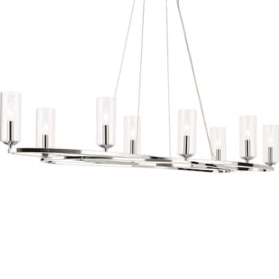 Kichler 52772 Harpin 8 Light 17" Wide Linear Chandelier
