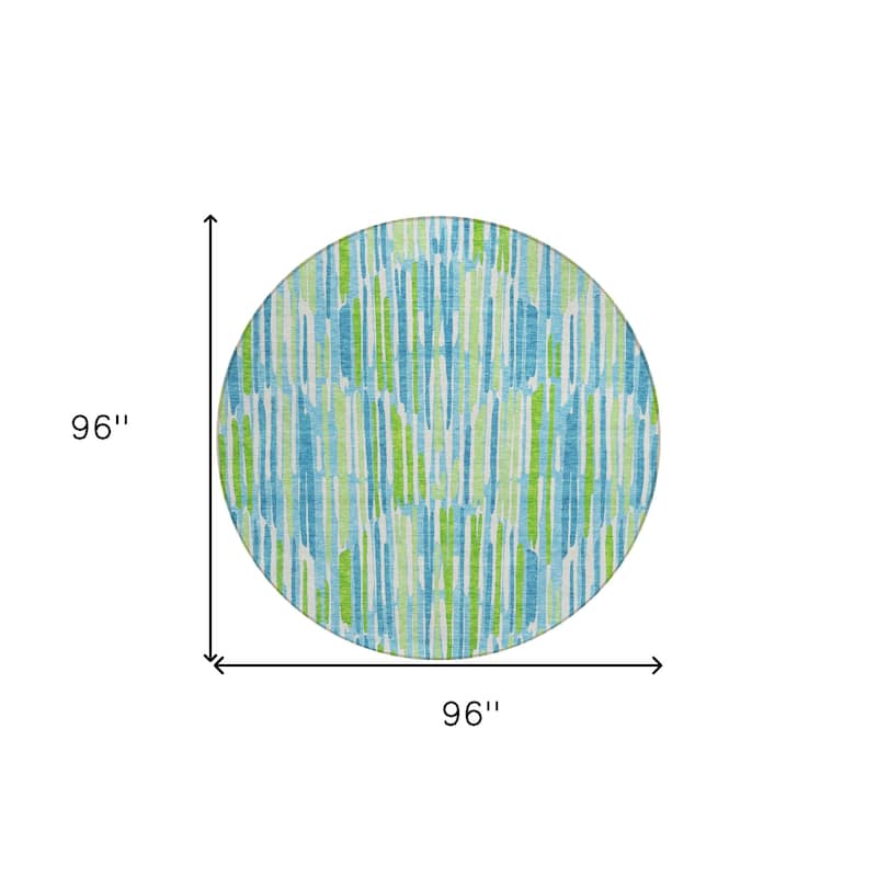HomeRoots Abstract Transitional Rectangle Outdoor Rug