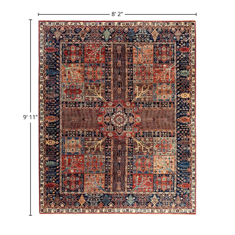 Serapi One-of-a-Kind Hand-Knotted Area Rug - Red, 8' 2" x 9' 11" - 8' 2" x 9' 11"