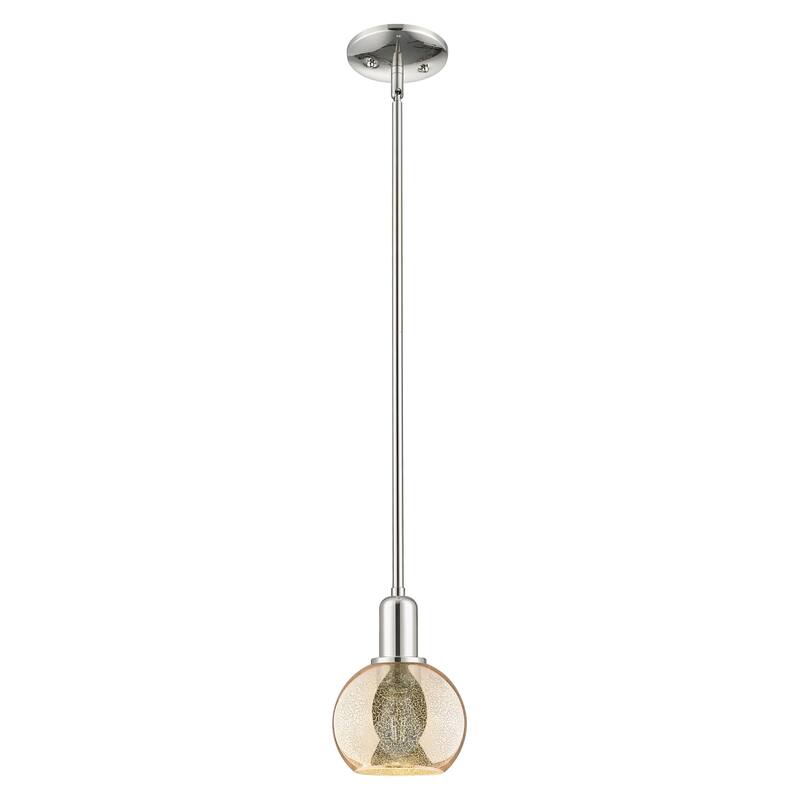 Innovations Lighting Endless Possibilities Arcadia - Athens - 1 Light 6" Stem Hung Mini Pendant - Mercury/Polished Nickel