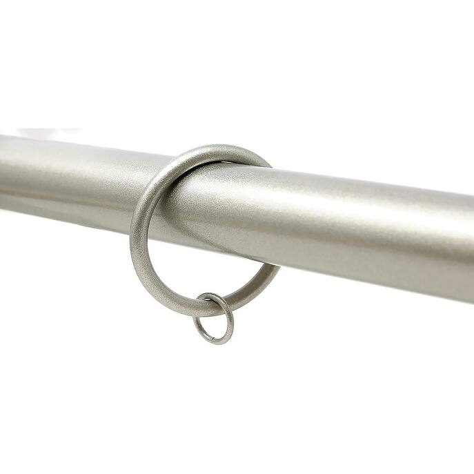 Set of 14 Solid Metal Window Drapery Curtain Panel Ring with Eyelet, 1.5" Inner Diameter, Fits Up to 1.25" Rod