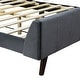 preview thumbnail 56 of 72, Twin/Full/Queen Size Velvet Upholstered Platform Bed Frame with Headboard and Wooden Slats Support, No Box Spring Needed