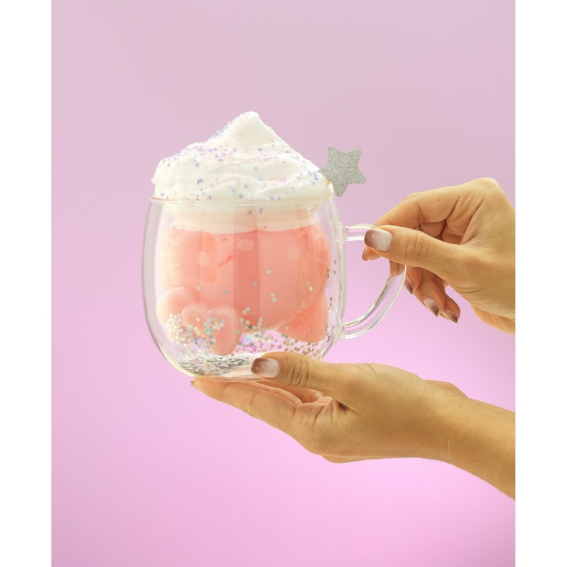 Hello Kitty® 50th Anniversary Limited Edition 3D Double Wall Glass Mug - 13.5 oz