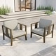 preview thumbnail 73 of 195, Outdoor Teak Solid Wood Patio Furniture Set Loveseat Armchair Table Collection
