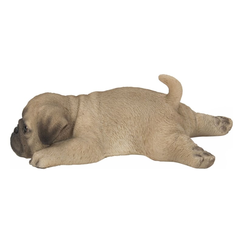 5" Pug Lying Refrigerator Magnet