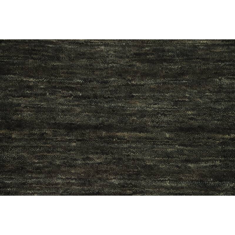 Hand Knotted Oriental 100% Wool Carpet Tribal Animal Pictorial Greys & Charcoal Gabbeh Area Rug - 11' 4'' X 8' 10''