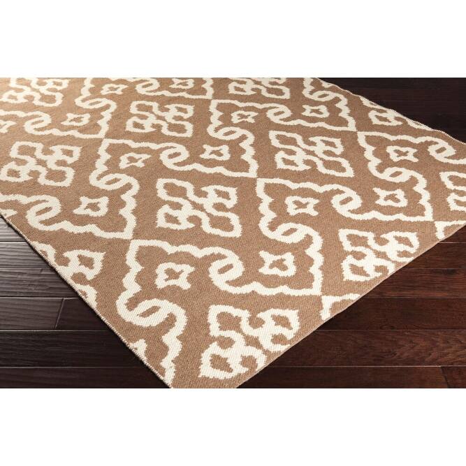 Hand Woven Lorri Wool Geometric Area Rug