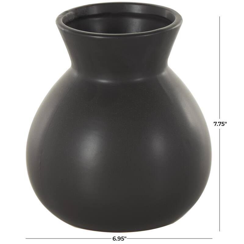 Black or White Ceramic Minimalistic Decorative Vase