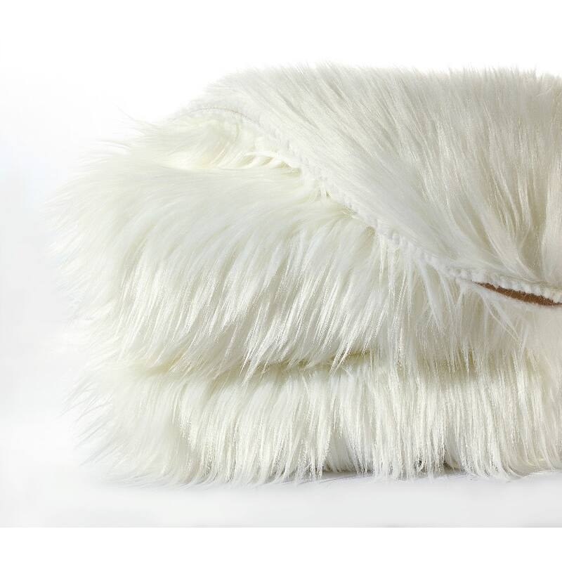 Serenta Shag Sheepskin Silky FauxFur Area Rug Sofa Decor - 24" x 36" - 24" x 36"
