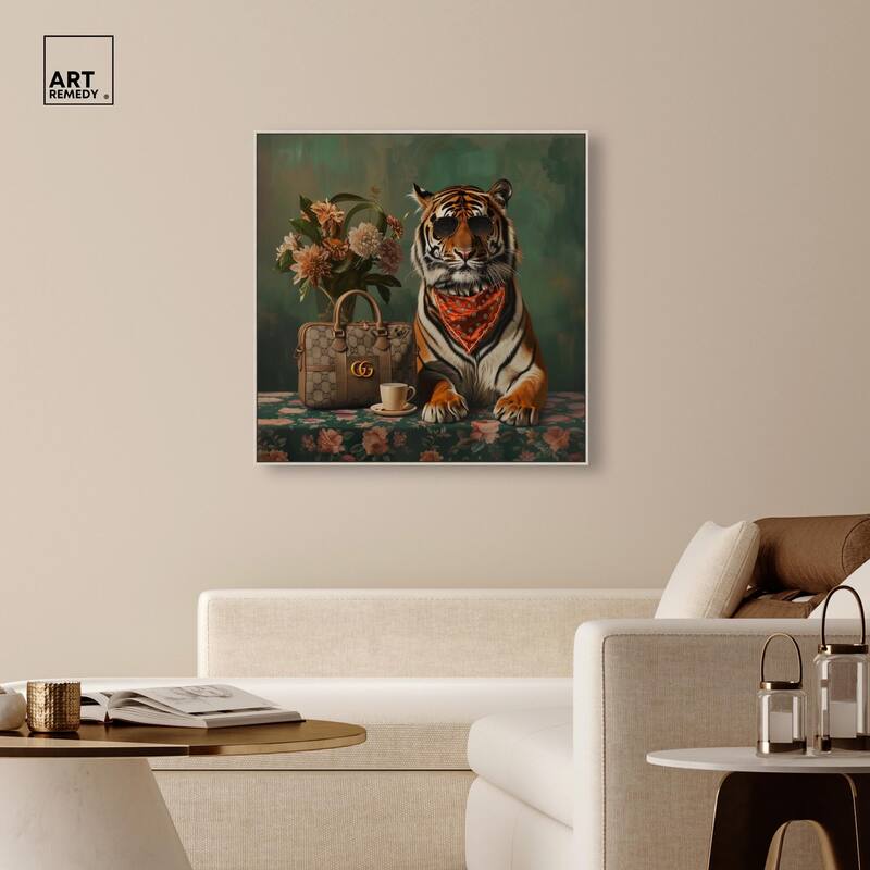 Fanciful Tiger Canvas by Art Remedy