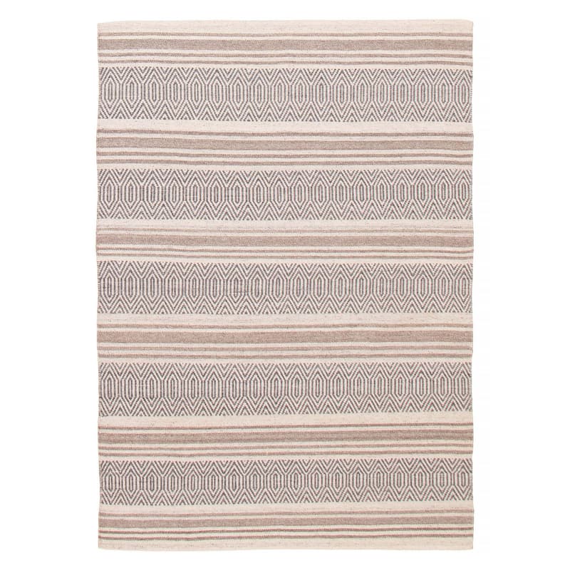 Nevada Grey Kilim 5'1" x 7'4" - 5'1 x 7'4 - Grey - 5'1 x 7'4