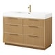 preview thumbnail 70 of 77, Hohhot Bath Vanity with Integrated Stone Sink Top without Mirror
