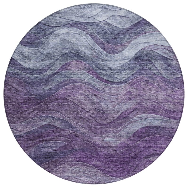 HomeRoots Abstract Transitional Rectangle Outdoor Rug