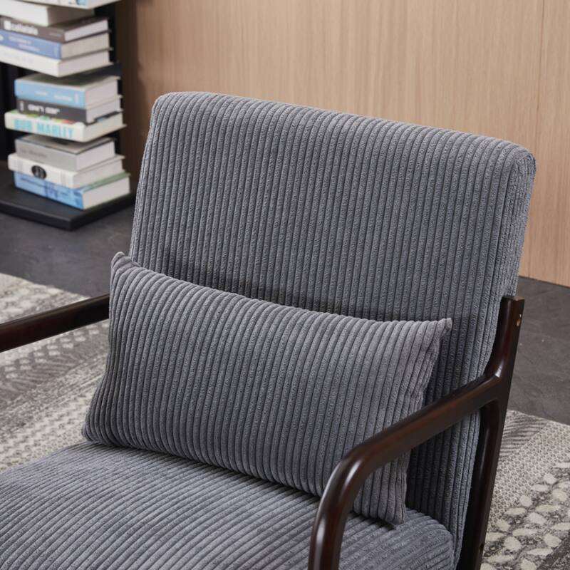 Mid-Century Modern Accent Chair&Coffee Table Set, Suitable for Living Rooms and Bedroom Relaxation Areas